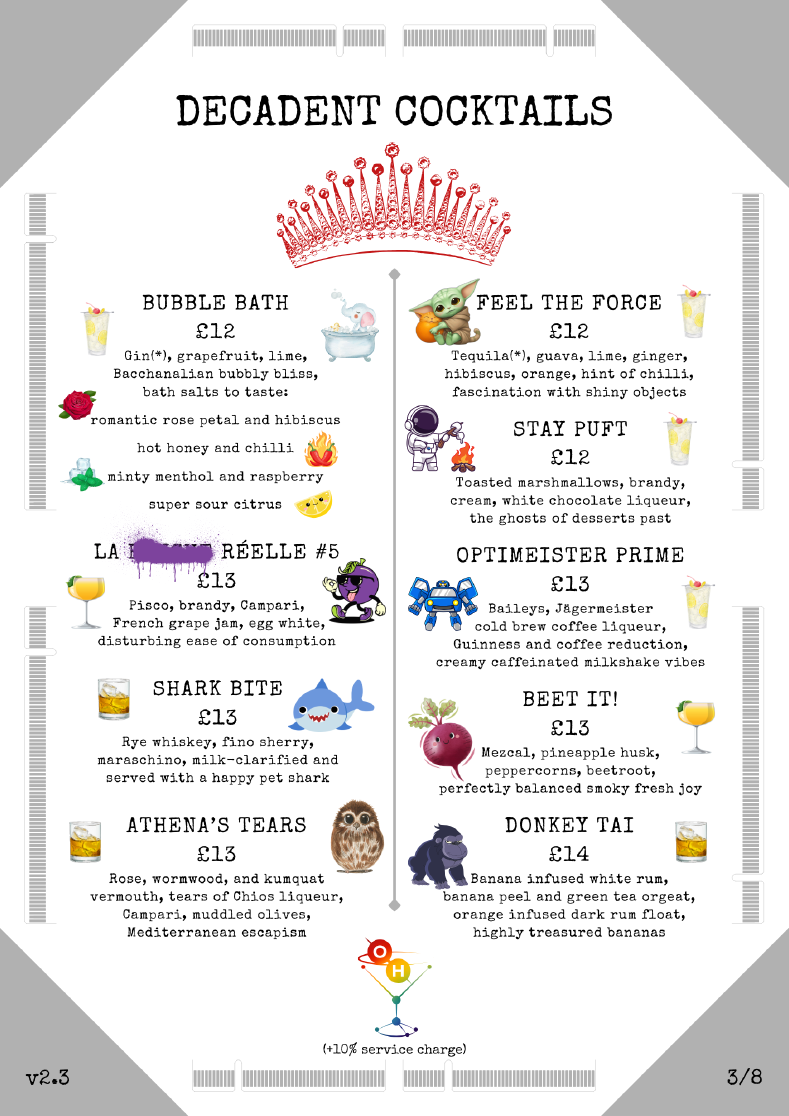 Decadent Cocktails